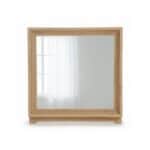Elegant wooden framed mirror for bedroom decor and furniture.