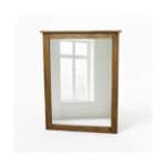 Wood framed mirror for bedroom decor from Athens Woodcrafters.